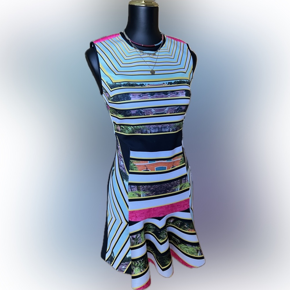 Clover Canyon Multicolor Geometric Dress